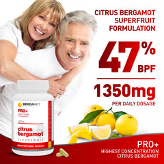 BergaMet PRO+ capsules on white background for daily wellness routine.