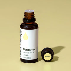 Bergamot oil GC-MS testing label indicating quality control