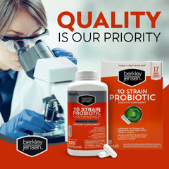 Clear bottle emphasizes quality and safety from a modern facility.