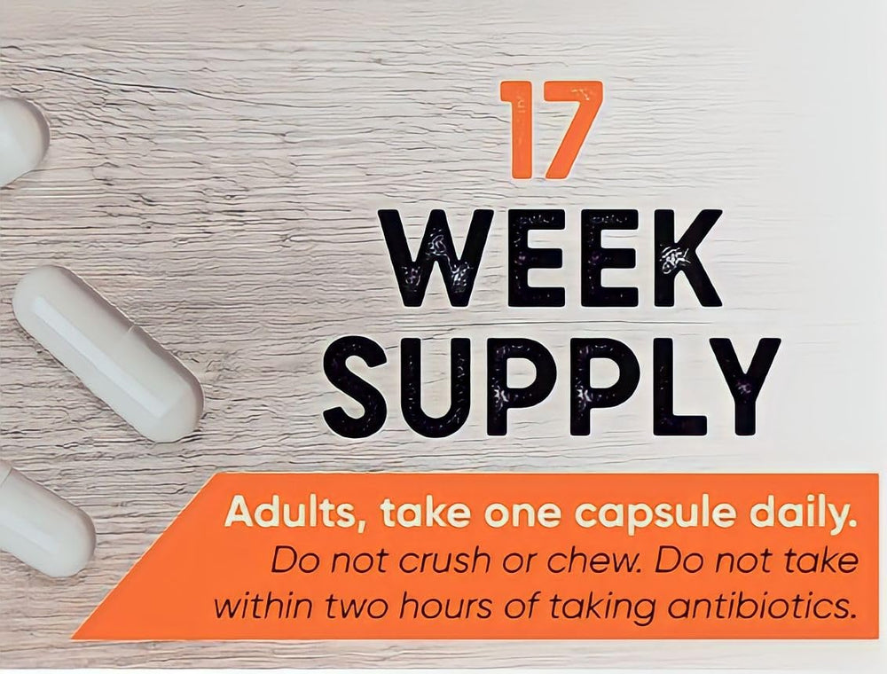 17-week supply with 120 capsules offers long-term value.