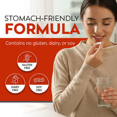Vegetarian probiotic capsules designed for both men and women.