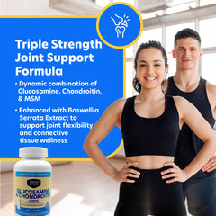 Berkley Jensen triple-strength joint support capsules on white background