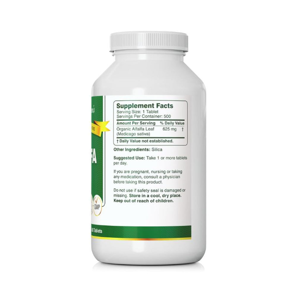 Label close-up highlighting 625 mg per tablet, a nutrient-dense daily option.