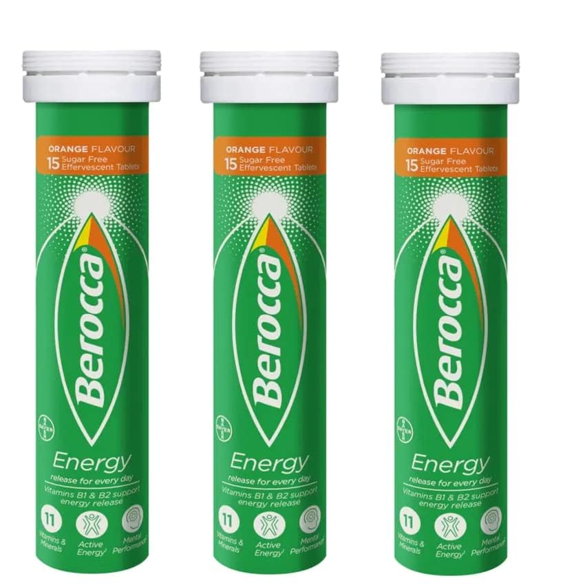 Berocca Orange made in Australia label on packaging.
