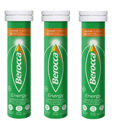 Berocca Orange made in Australia label on packaging.