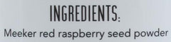 Berry Beautiful Meeker Red Raspberry Seed Powder milled in Washington with no additives.
