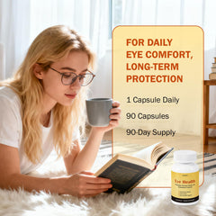 Besgiful Eye Supplement ingredients scene highlights grape seed and vitamin C.