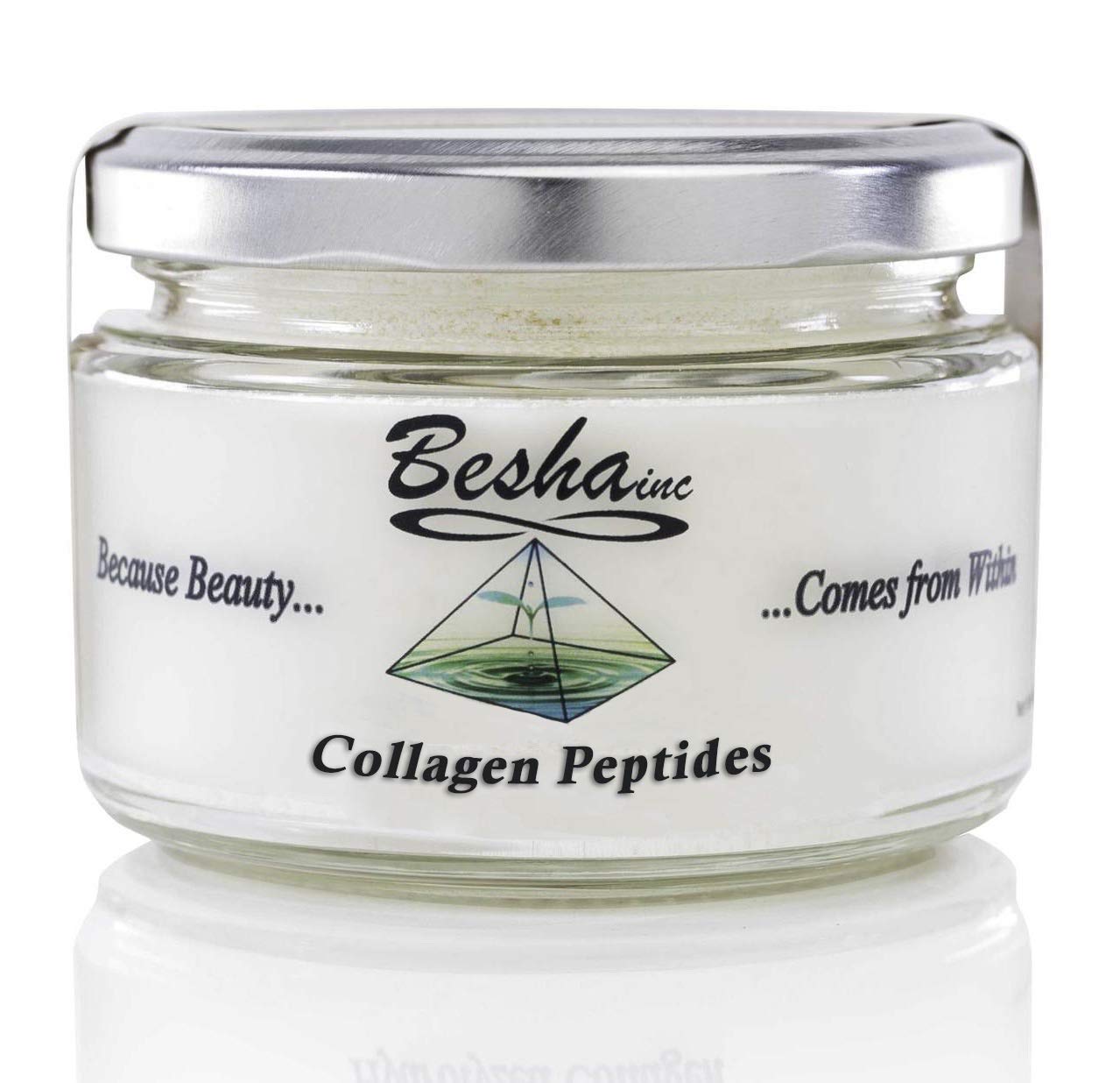 Besha Inc Verisol bottle on a clean counter for daily collagen support.