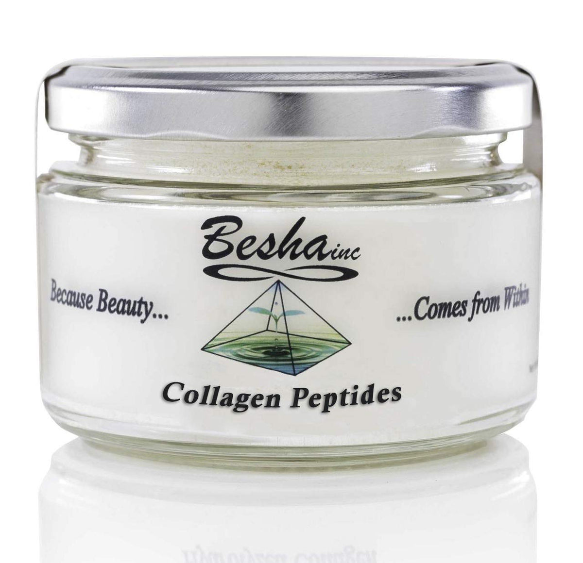 Besha Inc Verisol bottle on a clean counter for daily collagen support.