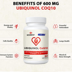 Besibest CoQ10 ubiquinol energy support concept image