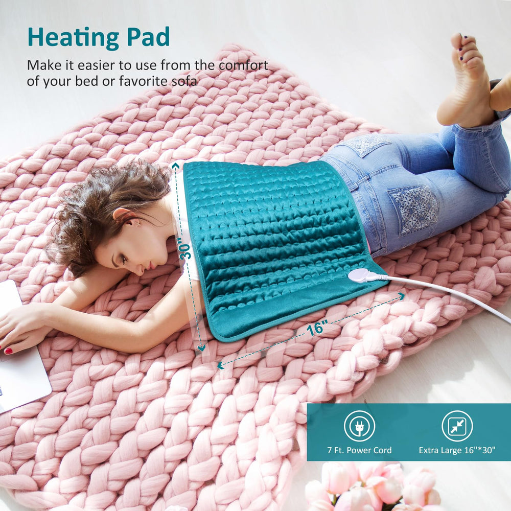 BESIGILA heating pad with moist heat option for gentle hydration and warmth.