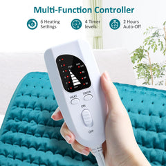 BESIGILA heating pad against the neck delivering soothing warmth.