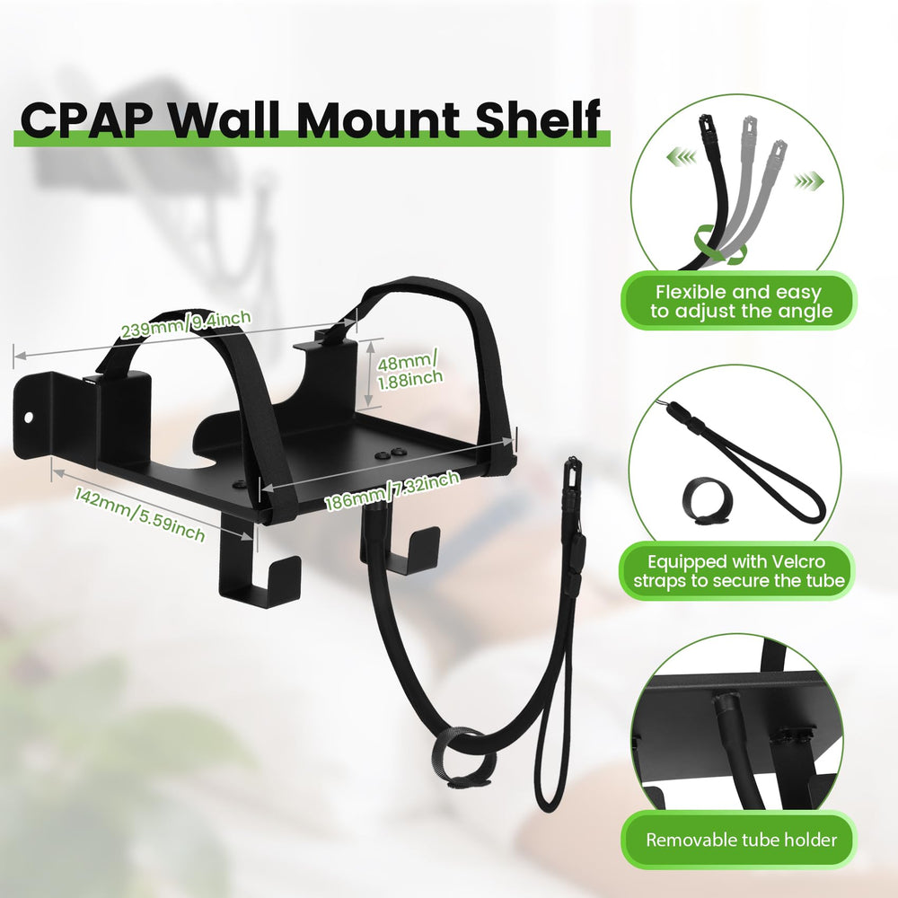 Besilo CPAP mask hook provides a convenient spot for masks within reach