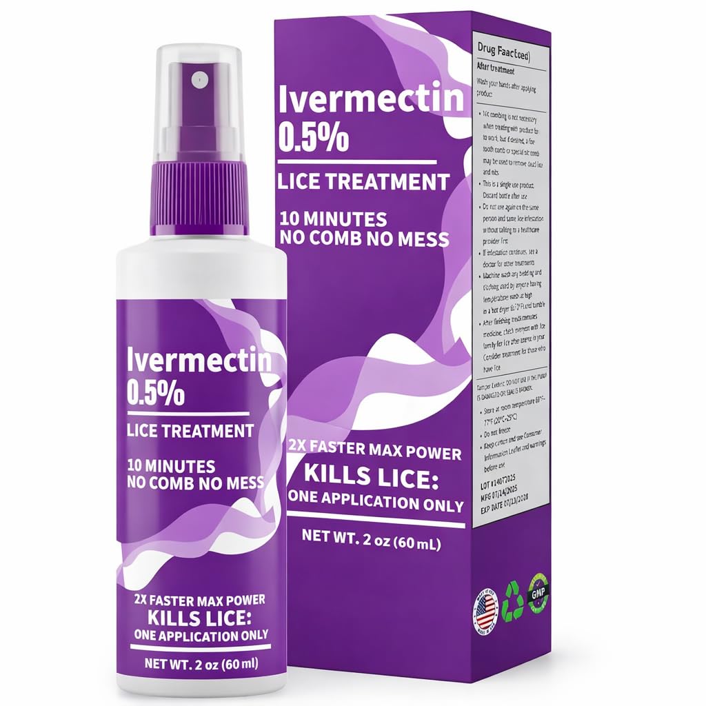 BESLKB lice treatment bottle ready for even, easy coverage.