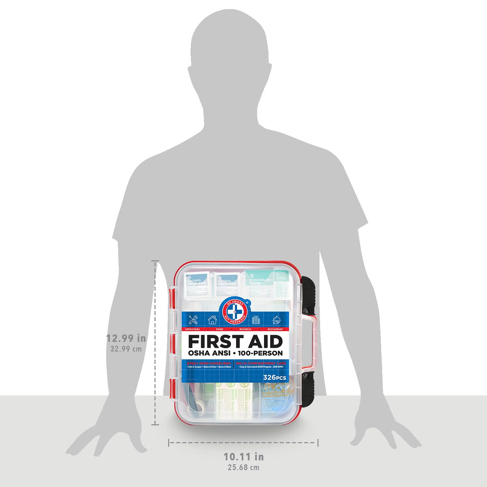 Be Smart Get Prepared durable high-density plastic case protects contents