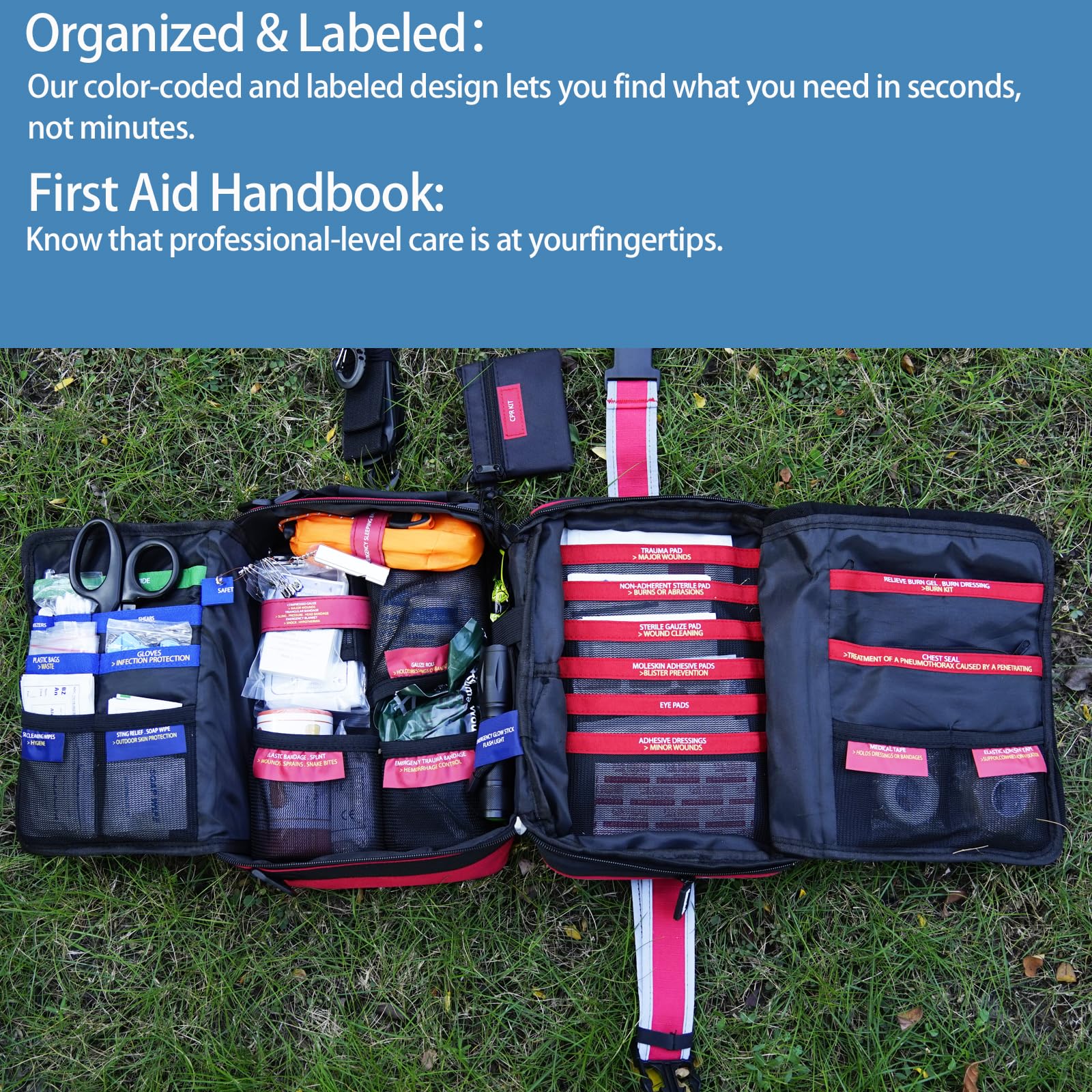 Besst Survivor expandable volume shows 2.1 inch height increase for extra supplies