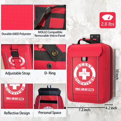 Besst Survivor trauma kit car attachment keeps supplies within reach.