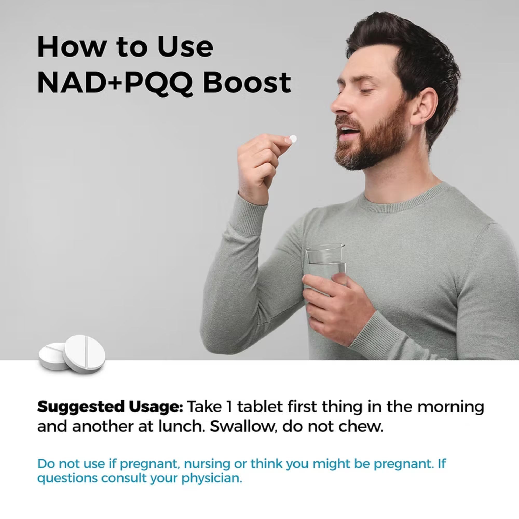 Best 365 Labs NADPQQ Boost tablets on a desk suggest daily focus use.