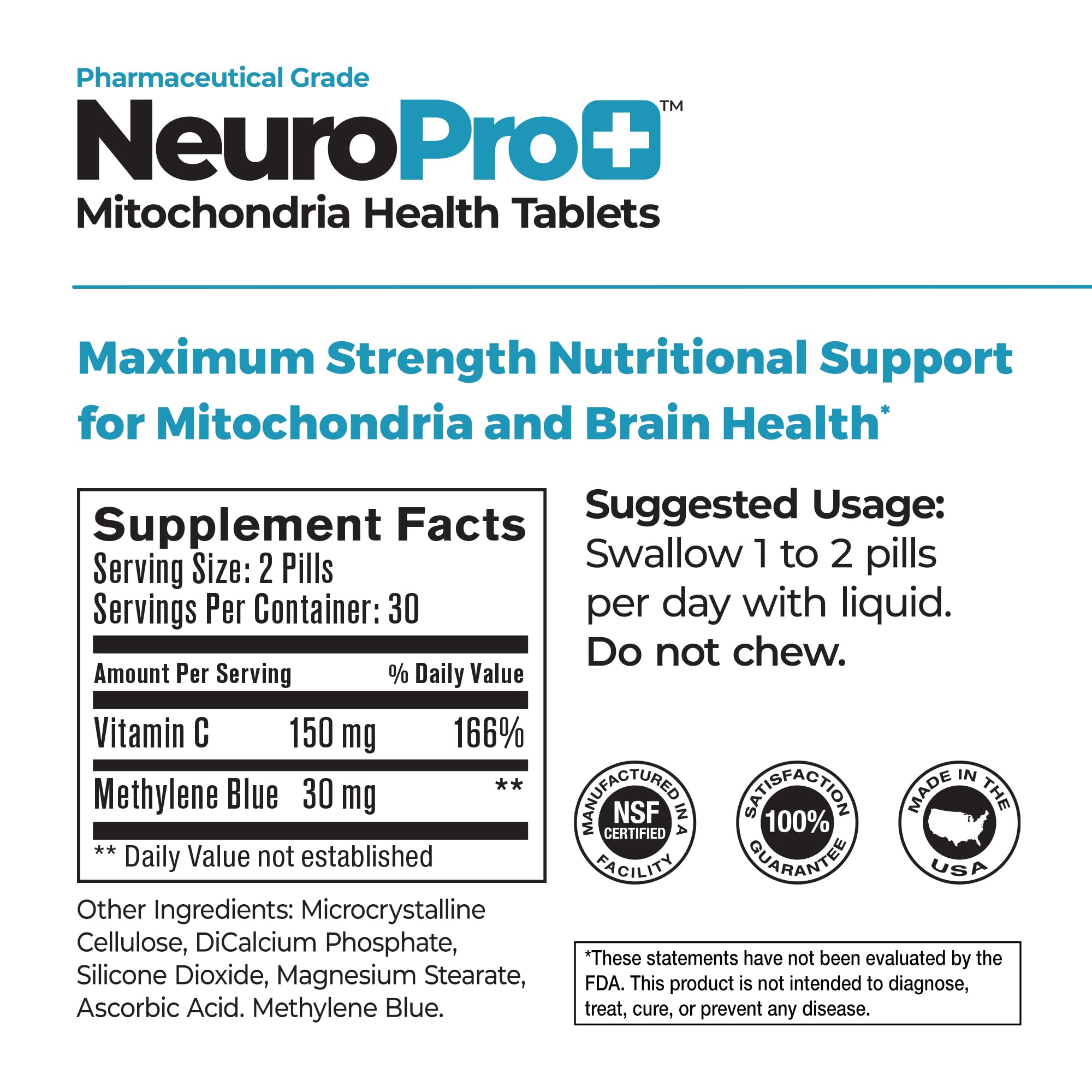 Best 365 Labs NeuroPro+ tablets close-up emphasizing compact daily brain support.