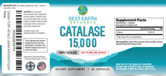 Best Earth Naturals catalase on bathroom counter ready to take.