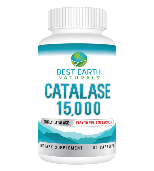 Best Earth Naturals catalase bottle with label for hair vitality.