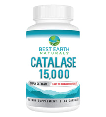Best Earth Naturals catalase bottle with label for hair vitality.