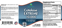 Best Earth Naturals Catalase Extreme capsules close-up for hair vitality