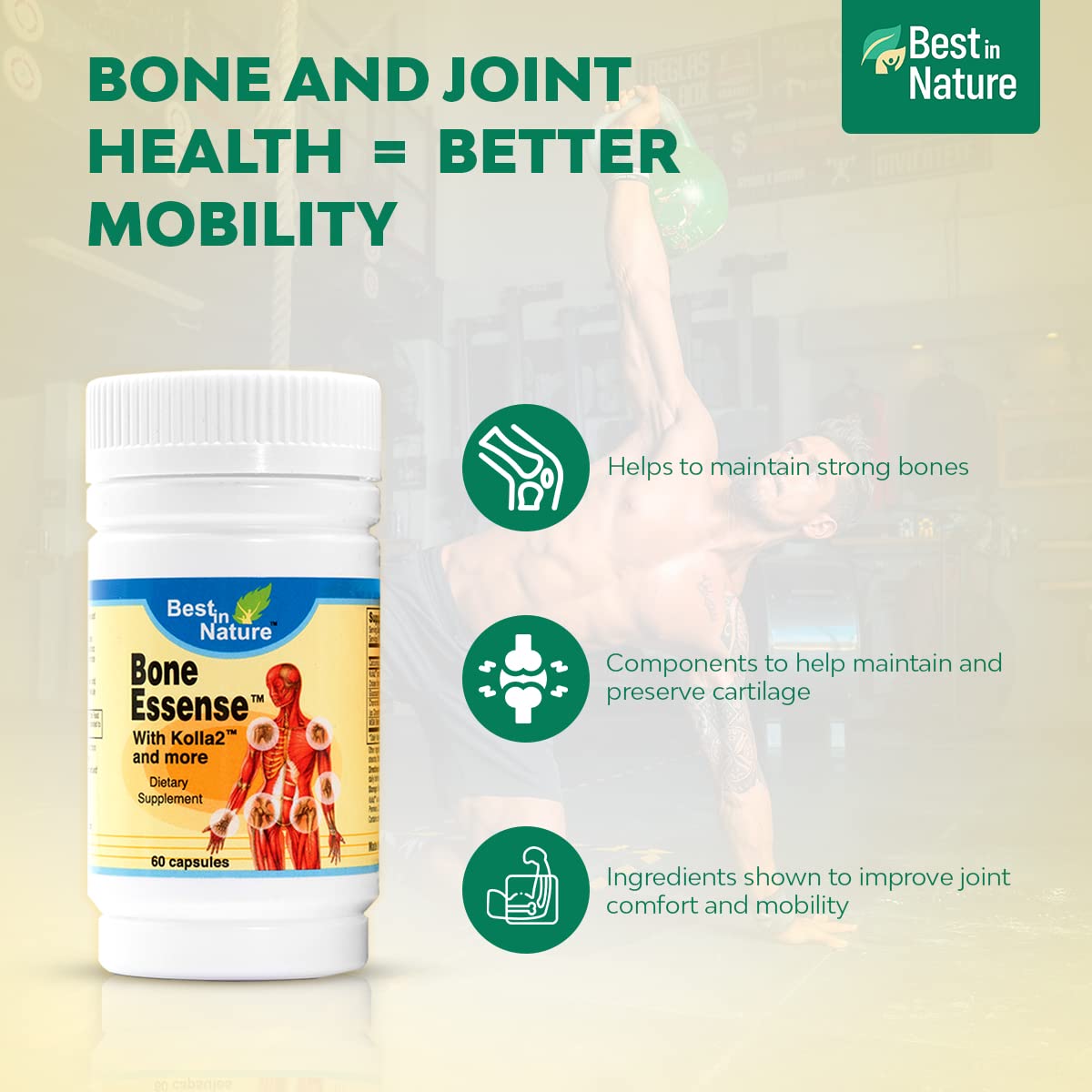 Glucosamine tablets image shows convenient support for joint comfort in daily life.
