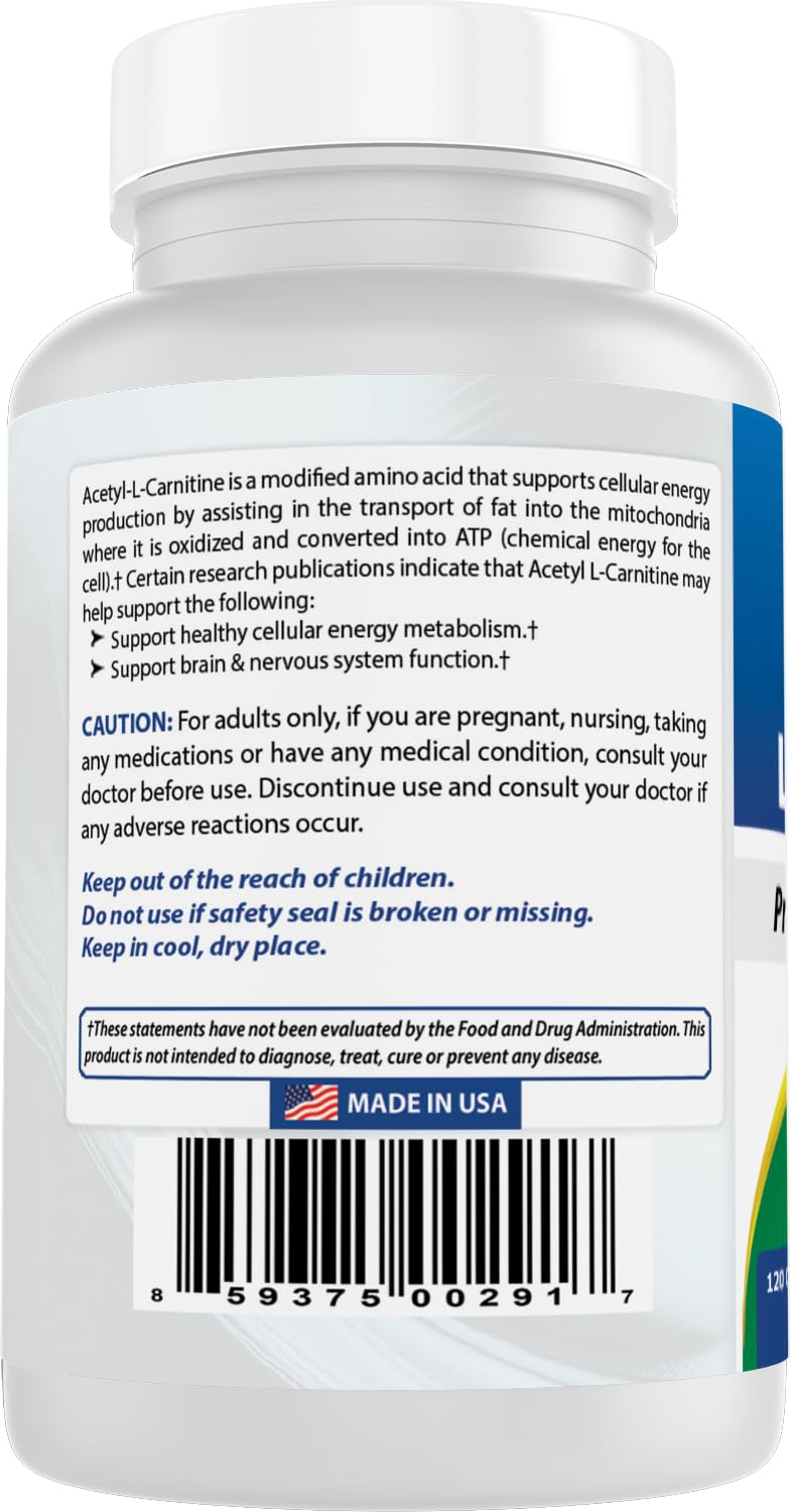 Best Naturals Acetyl L-Carnitine three-pack display.