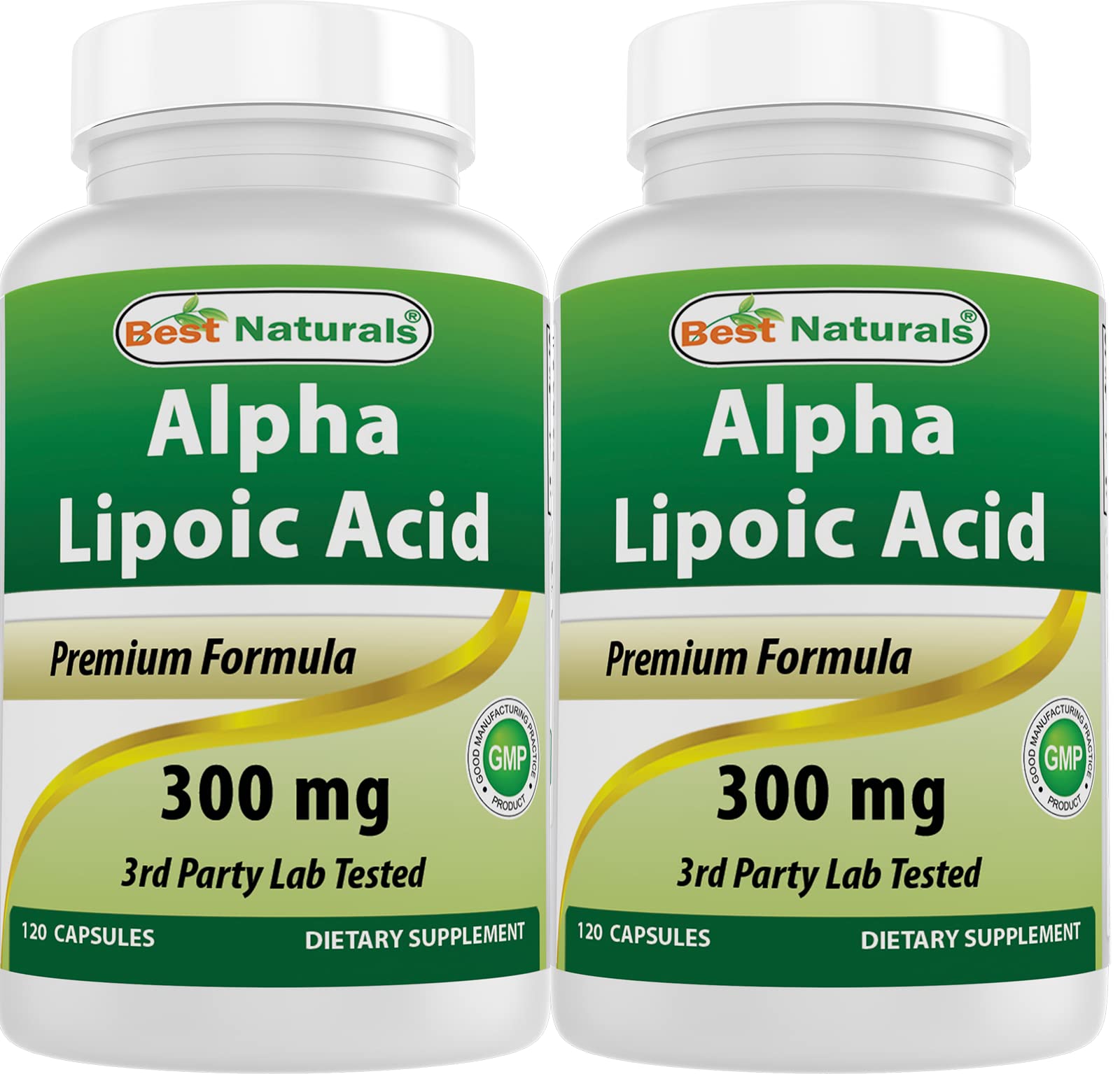 Best Naturals Alpha Lipoic Acid 300 mg bottle with purity seal for reliable supplementation.