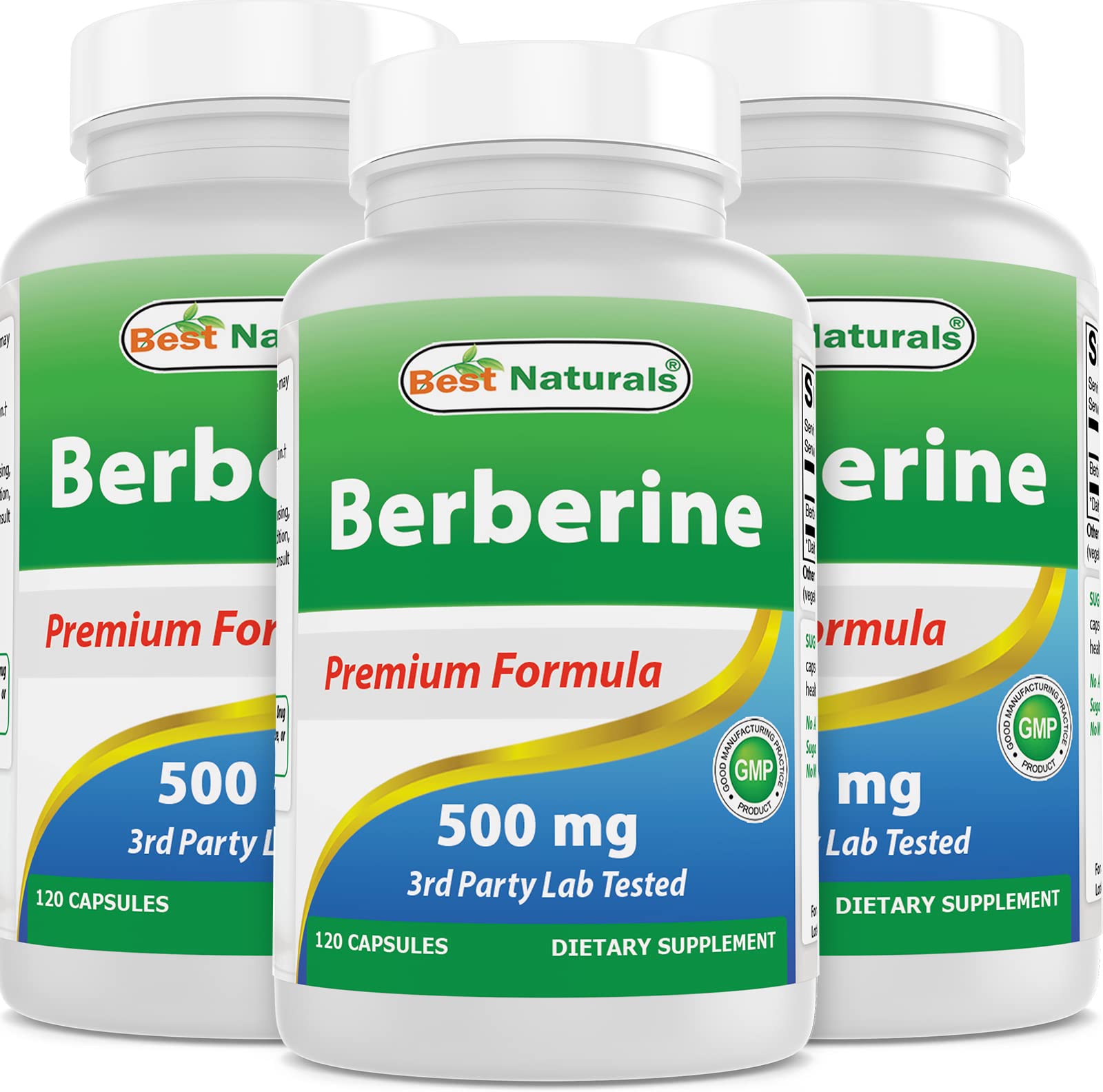 Best Naturals Berberine 500mg bottle front for everyday wellness potential