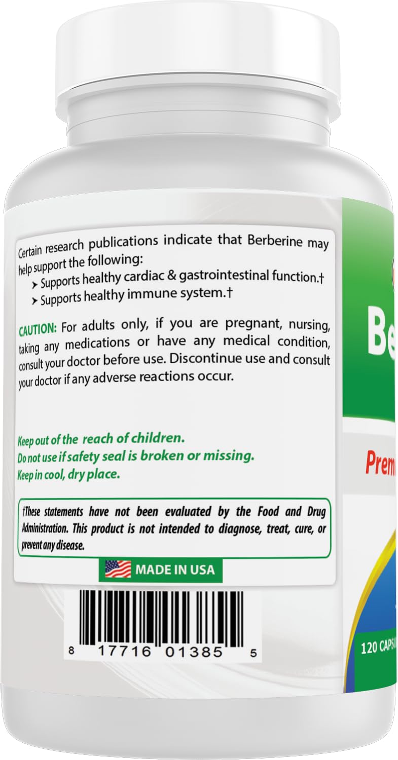 Best Naturals Berberine Plus in use glass with water