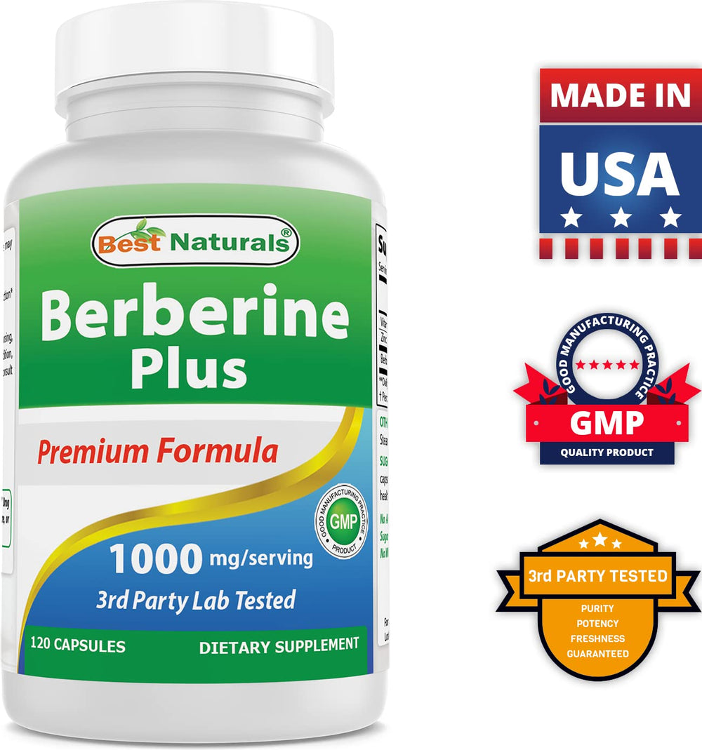 Best Naturals Berberine Plus USA GMP facility manufacturing