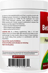 Made in USA badge on Best Naturals Beta Alanine powder packaging.