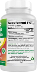 Best Naturals Cascara Sagrada branding highlights sodium-free formulation.
