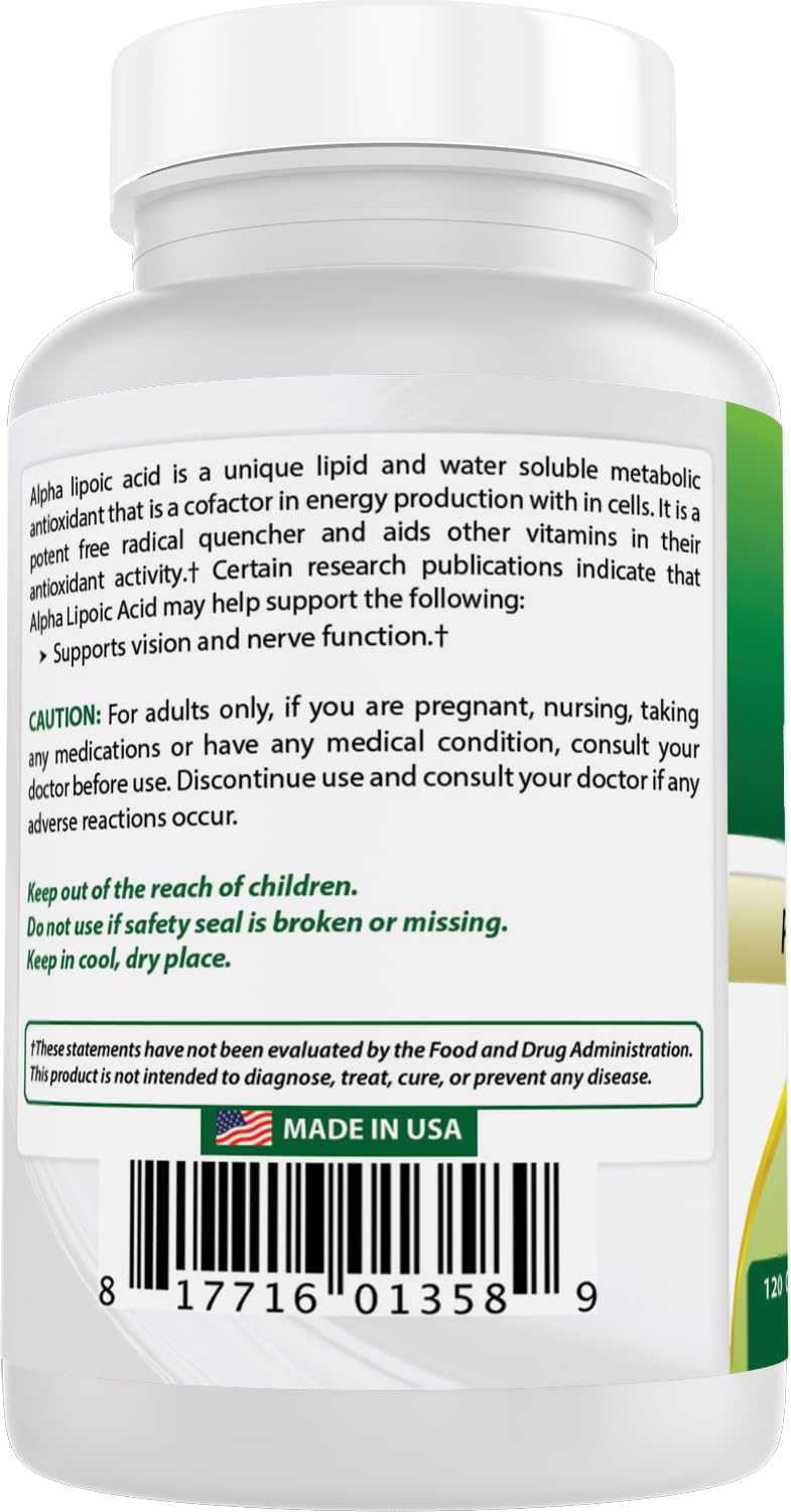 Best Naturals Alpha Lipoic Acid usage guidance for easy daily dosing.