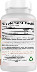 Best Naturals L-Carnosine USA-made GMP facility badge for quality manufacturing