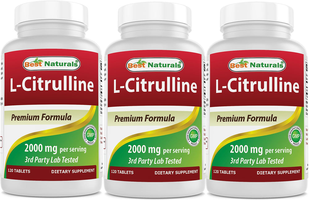 Best Naturals L-Citrulline 2000mg bottle for active lifestyles.