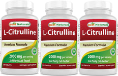 Best Naturals L-Citrulline 2000mg bottle for active lifestyles.