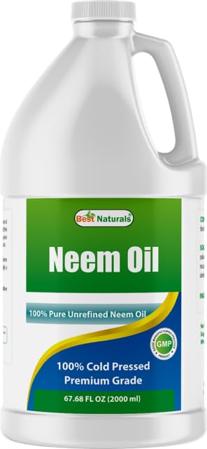 Best Naturals Neem Oil 68oz bottle for versatile skin, hair, and garden care.