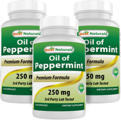 Best Naturals Peppermint Oil 250mg bottle for daily use