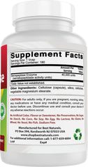 Best Naturals Serrapeptase USA made GMP facility seal.