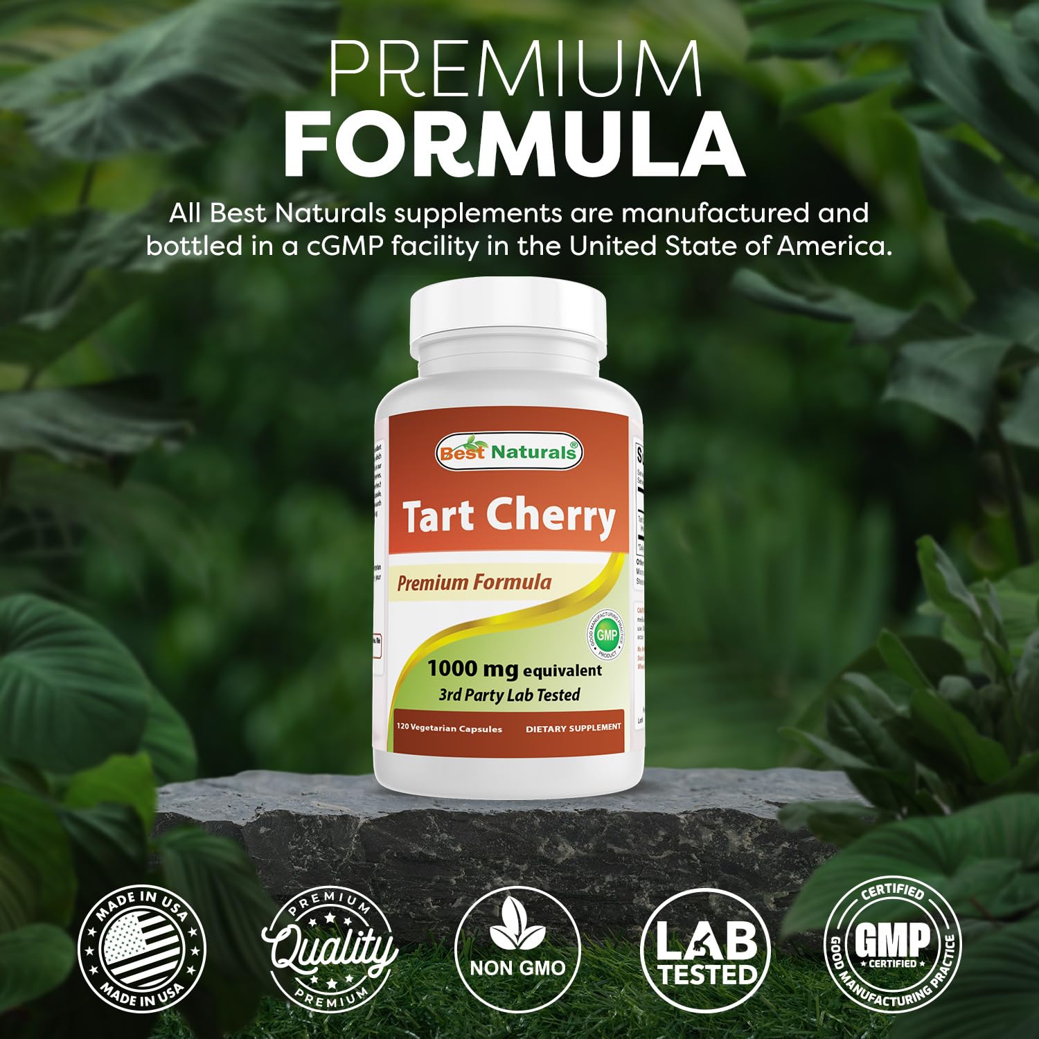 Best Naturals Tart Cherry Extract package pack of two bottles on countertop