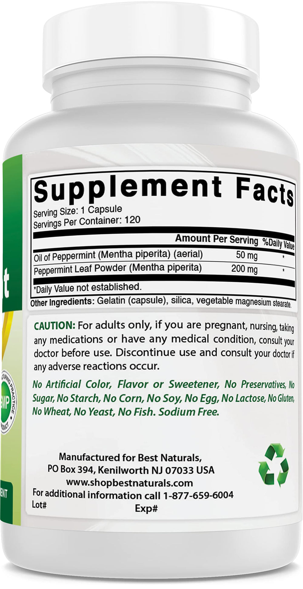 Best Naturals Third-party lab seal indicating purity and quality