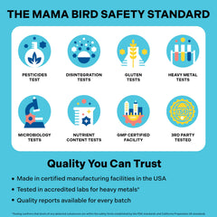 Best Nest Wellness Mama Bird 16oz jar with organic superfoods
