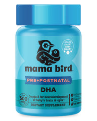 Best Nest Wellness Mama Bird DHA softgels lemon bottle ready for daily prenatal use