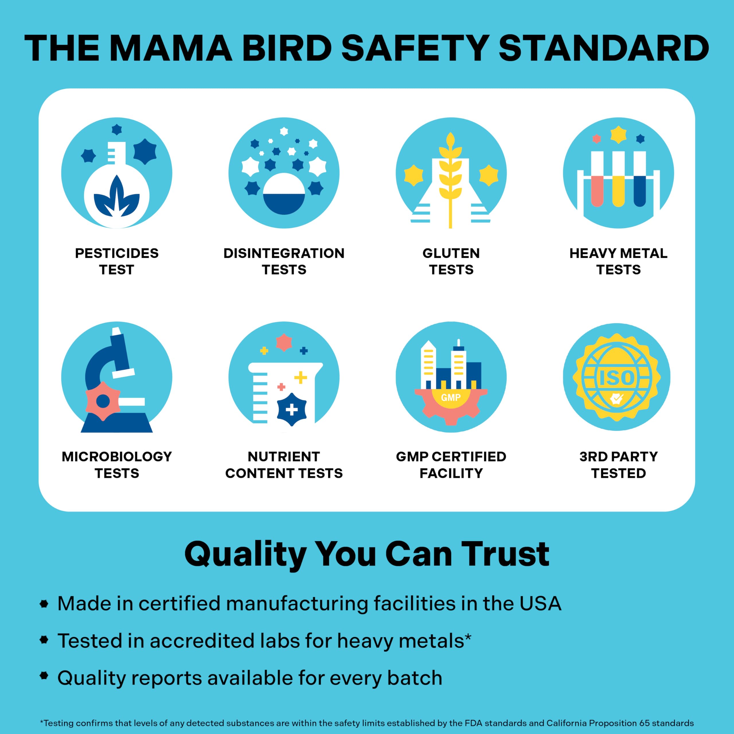 Best Nest Wellness Mama Bird packaging showcasing gluten-free and non-GMO features