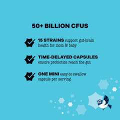 Best Nest Wellness Mama Bird Probiotics DRcaps technology illustration highlights delayed release