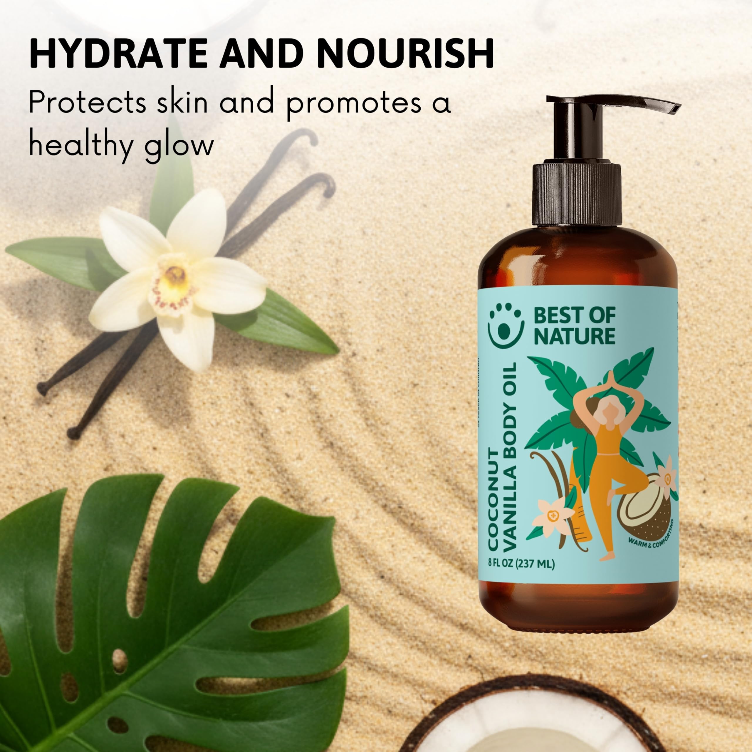 Best of Nature spa ambiance with this oil evokes tropical relaxation ritual.
