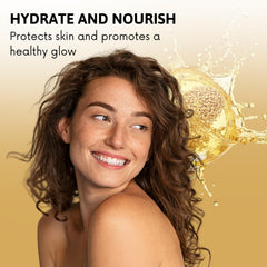 Best of Nature sesame oil pour shot highlights smooth texture for massage.
